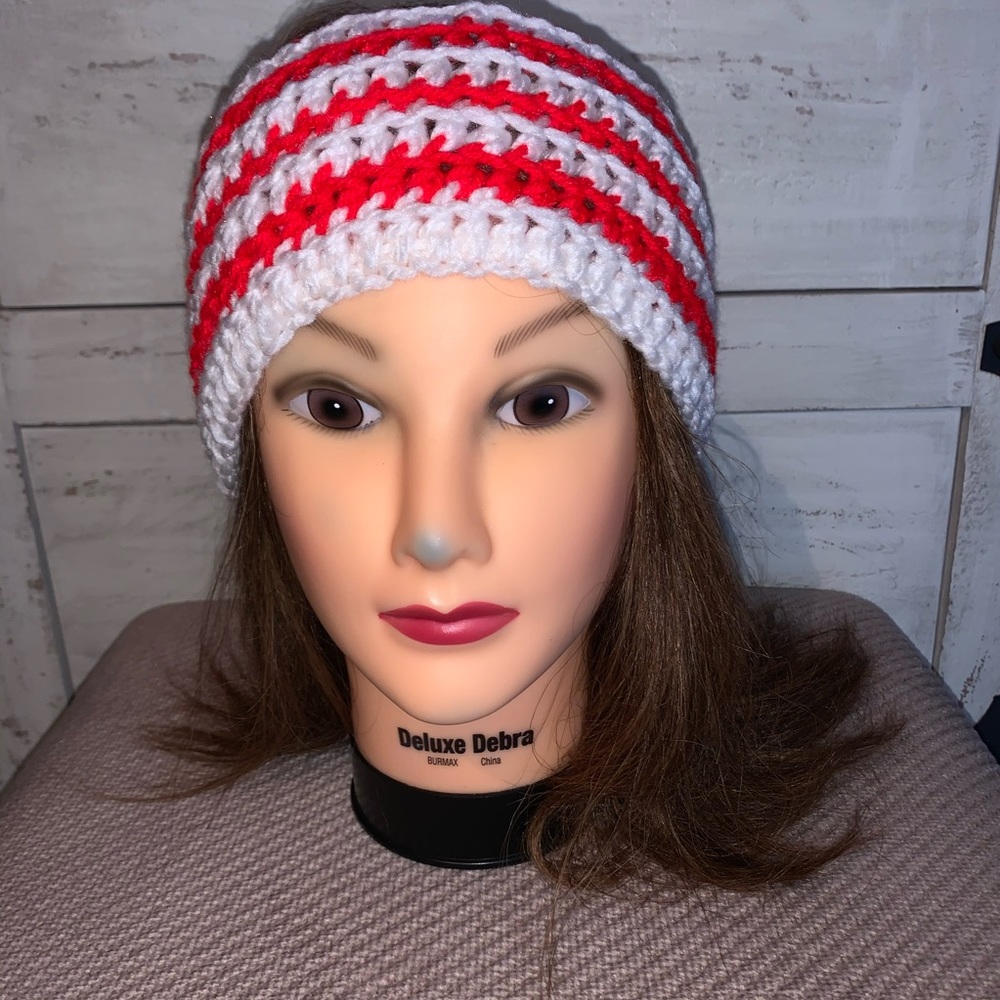 Red White Headband